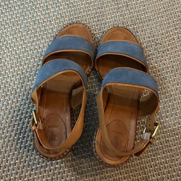 FRYE Brielle overlay sling block heal sandal, 6 - Picture 3 of 8